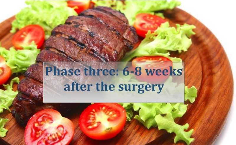 Third two weeks diet after weight loss surgery for Lebanon