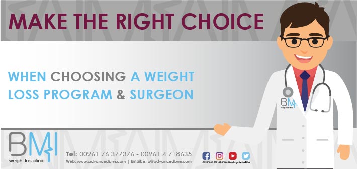 When Choosing a Weight Loss Program and Surgeon